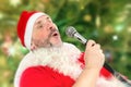 Huge Santa Claus belting Ho-ho-ho