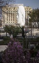 Huge sculpture by Jaume Plensa, Colon Square, Madrid