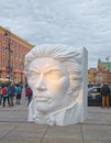Huge sculpture in Warsaw, Poland