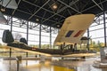 A huge seaplane with war equipment in the war museum in Soesterberg