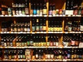 A Huge Selection of Beer on Supermarket Shelves