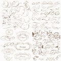 Huge set of vector flourishes for design Royalty Free Stock Photo