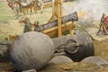 Huge siege cannon used in assault of Constantinople