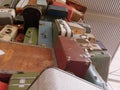 Huge Stack of Old Luggage