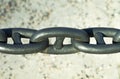 Huge stainless black steel chain Royalty Free Stock Photo