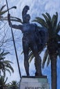 Huge Statue of Achilles in Garden the Achilleion Palace on the island of Corfu Greece built by Empress Elizabeth of Austria Sissi