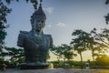 A huge statue of the god Vishnu at the Garuda Wisnu Kencana Cultural Park in Bali