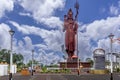 Huge statue of the hindu god Shiva at Grand Bassin, Mauritius Royalty Free Stock Photo