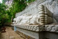 A huge statue of the reclining Buddha.Pagoda Belek.Nha Trang.Vietnam.