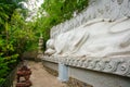 A huge statue of the reclining Buddha.Pagoda Belek.Nha Trang.Vietnam.