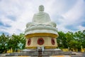 A huge statue of a sitting Buddha.Pagoda Belek.Nha Trang.Vietnam.