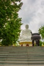 A huge statue of a sitting Buddha.Pagoda Belek.Nha Trang.Vietnam.