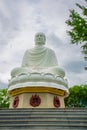 A huge statue of a sitting Buddha.Pagoda Belek.Nha Trang.Vietnam.