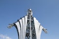 The huge steel statue named Heart of Jesus on Gordon Hill Royalty Free Stock Photo