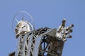 The huge steel statue named Heart of Jesus on Gordon Hill Royalty Free Stock Photo