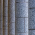 Huge stone columns of Utah State Capital building Royalty Free Stock Photo