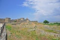 The huge stone walls of the ancient Akkerman fortress, Belgorod-Dniester, Odessa region