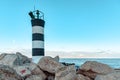 Huge stones on the beach Royalty Free Stock Photo