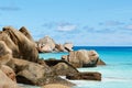 Huge stones near the ocean, Seychelles Royalty Free Stock Photo