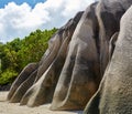 Huge stones near the ocean, Seychelles