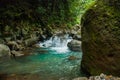 The huge stones near the waterfall Casaroro. Philippines. Valencia, island Negros.