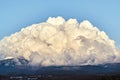 Huge storm clouds over mountain Royalty Free Stock Photo