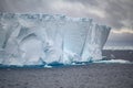 Huge table ice mountain, iceberg in Southern Ocean, Antarctica