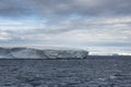Huge Tabular Icebergs floating in Bransfield Strait near the northern tip of the Antarctic Peninsula Royalty Free Stock Photo