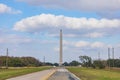 Huge tower monument in San Jacinto Battleground State Historic Site Royalty Free Stock Photo