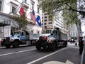 NYPD Police Trucks, New York City, Labor Day Parade, NYC, NY, USA