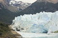 Huge wall of perito moreno glacier in argentina patagonia