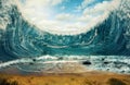 Huge waves Royalty Free Stock Photo
