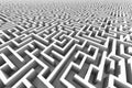 Huge white maze structure Royalty Free Stock Photo