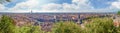 Huge wide Panorama view of the city, Lyon, France Royalty Free Stock Photo
