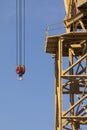 Crane working in the port of CÃÂ¡diz, Spain Royalty Free Stock Photo