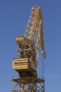 Crane working in the port of CÃÂ¡diz, Spain