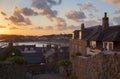 Hugh Town at dawn, St Mary's, Isles of Scilly, England Royalty Free Stock Photo