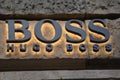 Hugo boss street banner in Berlin