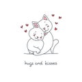 Hugs and Kisses Royalty Free Stock Photo