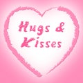 Hugs And Kisses Represents Find Love And Dating