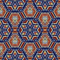 Huichol style repeating patterm