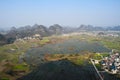 Huixian Glass Field near Guilin, with karst landforms, Guangxi, China