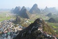 Huixian Glass Field near Guilin, with karst landforms, Guangxi, China