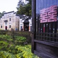 Huizhou architecture and flowers