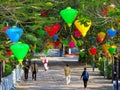 During the Wuhan pneumonia epidemic, only sporadic tourists visited the Huizhou West Lake tourist scenic spot