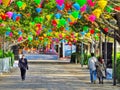 During the Wuhan pneumonia epidemic, only sporadic tourists visited the Huizhou West Lake tourist scenic spot