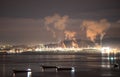 Huizhou Daya Bay Nuclear Power Station Night Scene Royalty Free Stock Photo