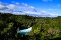 Huka Falls on Waikato River Royalty Free Stock Photo