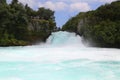 Huka Falls - Waterfall near Taupo, New Zealand Royalty Free Stock Photo