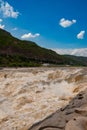 Hukou waterfall vertical composition Royalty Free Stock Photo